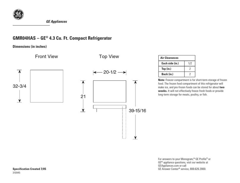 GE GMR04HASCS User instructions