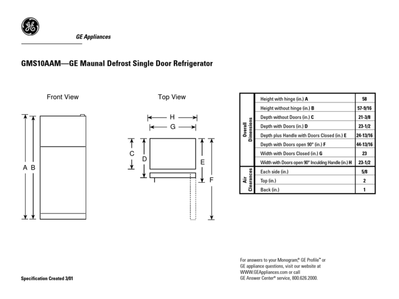 GE GMS10AAMR User instructions