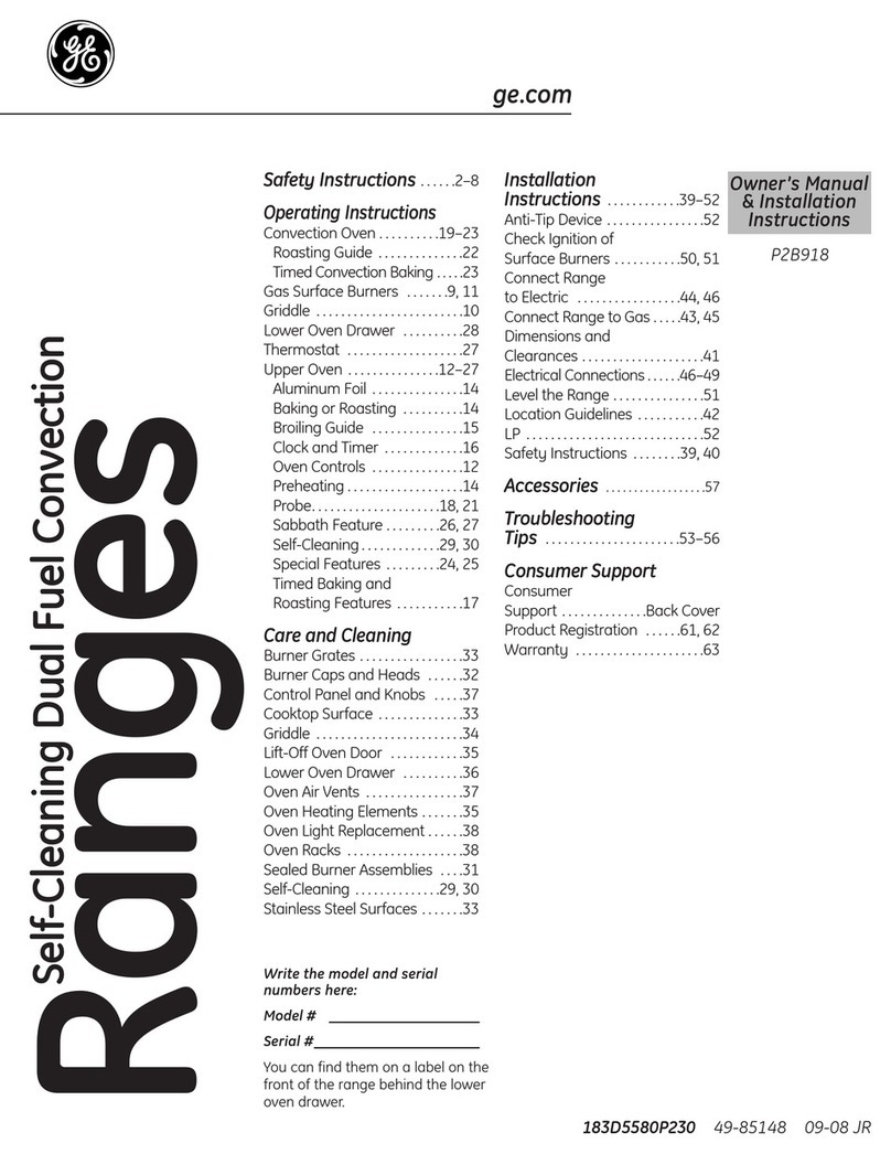 GE Profile P2B918SEMSS Original instructions
