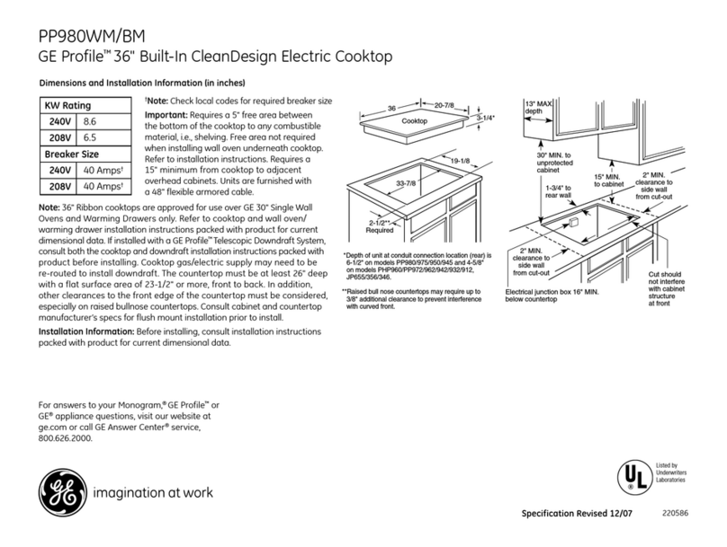 GE Profile PP980 Manual