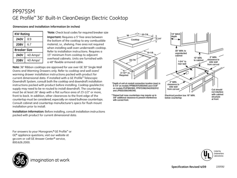 GE PP975SMSS Manual GE PP975SMSS Manual