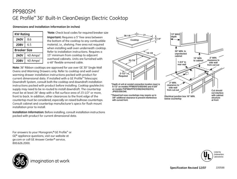 GE Profile PP980SMSS Manual