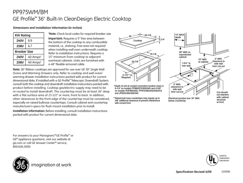 GE Profile PP975 Manual