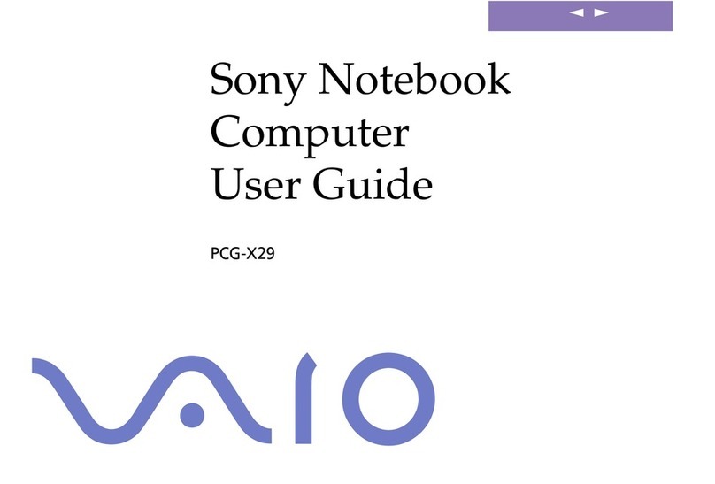 Sony VAIO PCG-X29 user guide