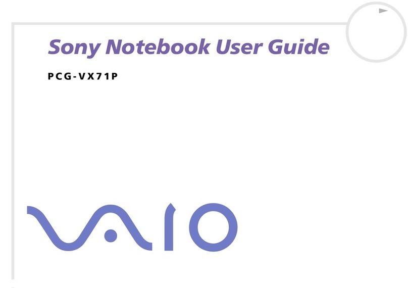 Sony VAIO PCG-VX71P user guide