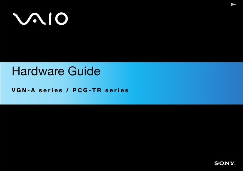 Sony Vaio PCG-TR5MP Installation instructions