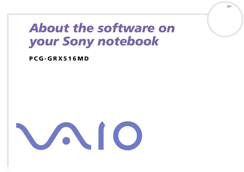 Sony VAIO PCG-GRX516MD Software manual