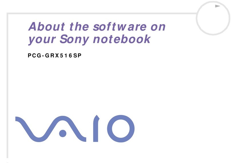 Sony VAIO PCG-GRX516SP Software manual