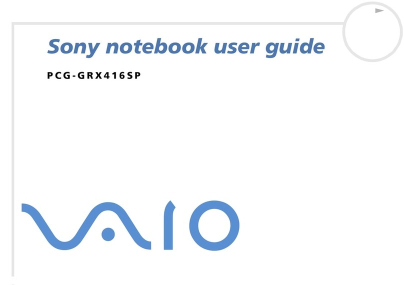 Sony Vaio PCG-GRX416SP User manual