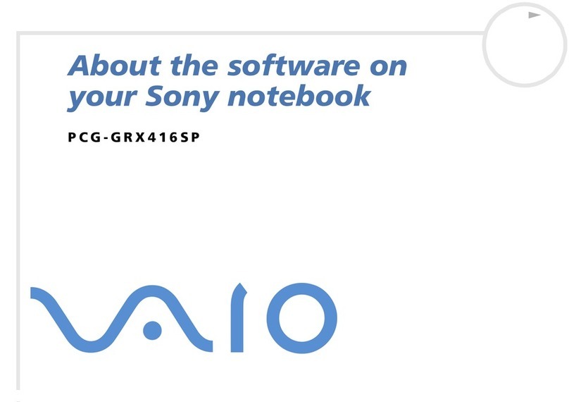 Sony Vaio PCG-GRX416SP Software manual