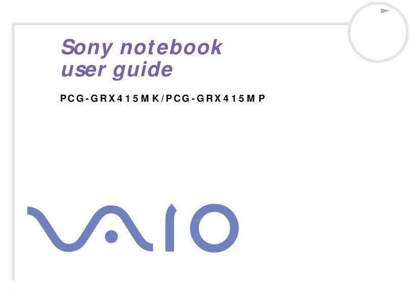 Sony Vaio PCG-GRX415MK User manual