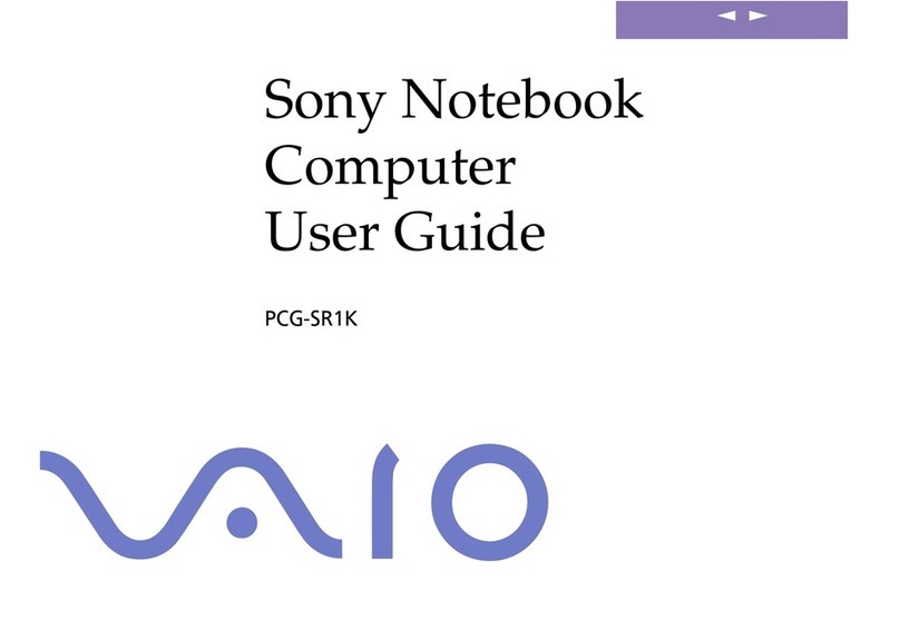 Sony VAIO PCG-SR1K user guide