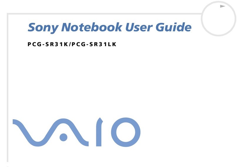 Sony VAIO PCG-SR31K user guide