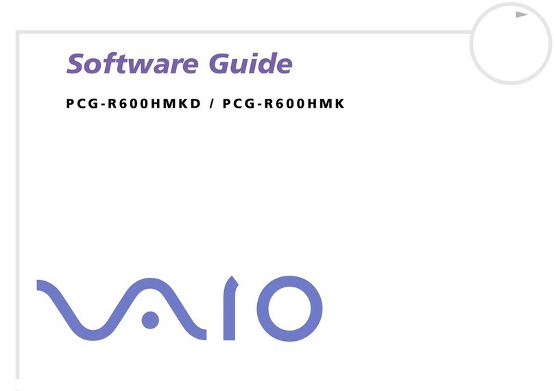 Sony VAIO PCG-R600HMK Quick start guide
