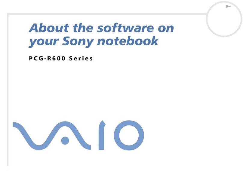 Sony PCG-R600HEP Software manual