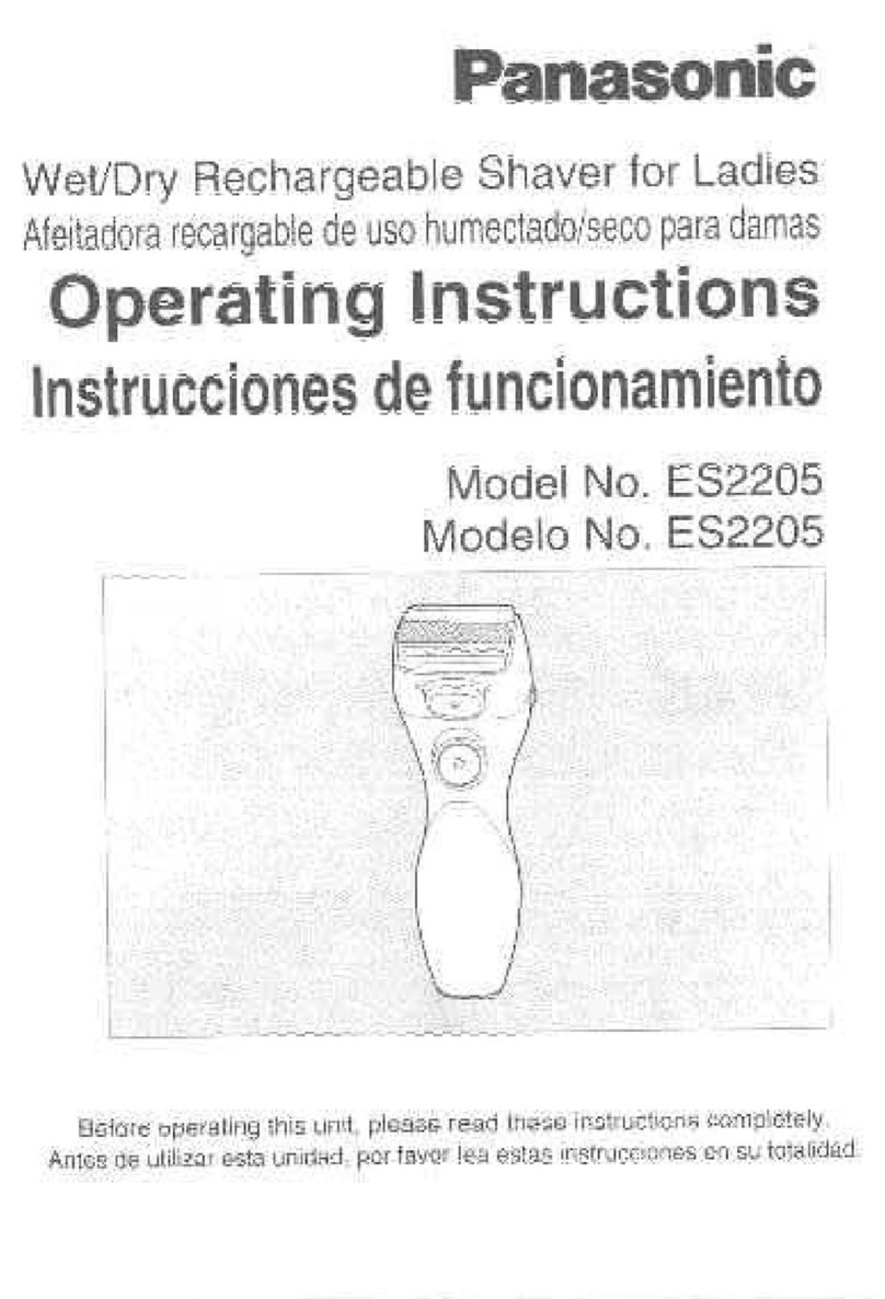 Panasonic ES2205A operating manual
