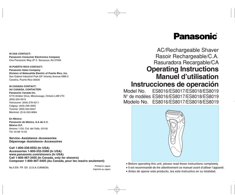 Panasonic ES8017SC User manual