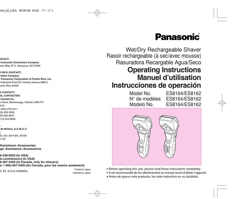 Panasonic ES8162S operating instructions
