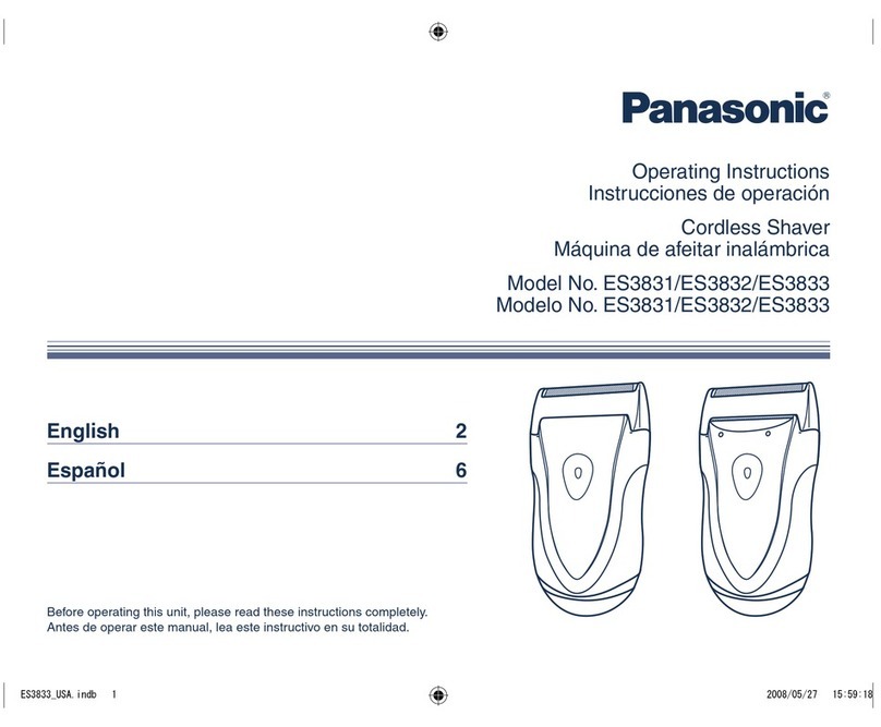 Panasonic ES3831K operating instructions