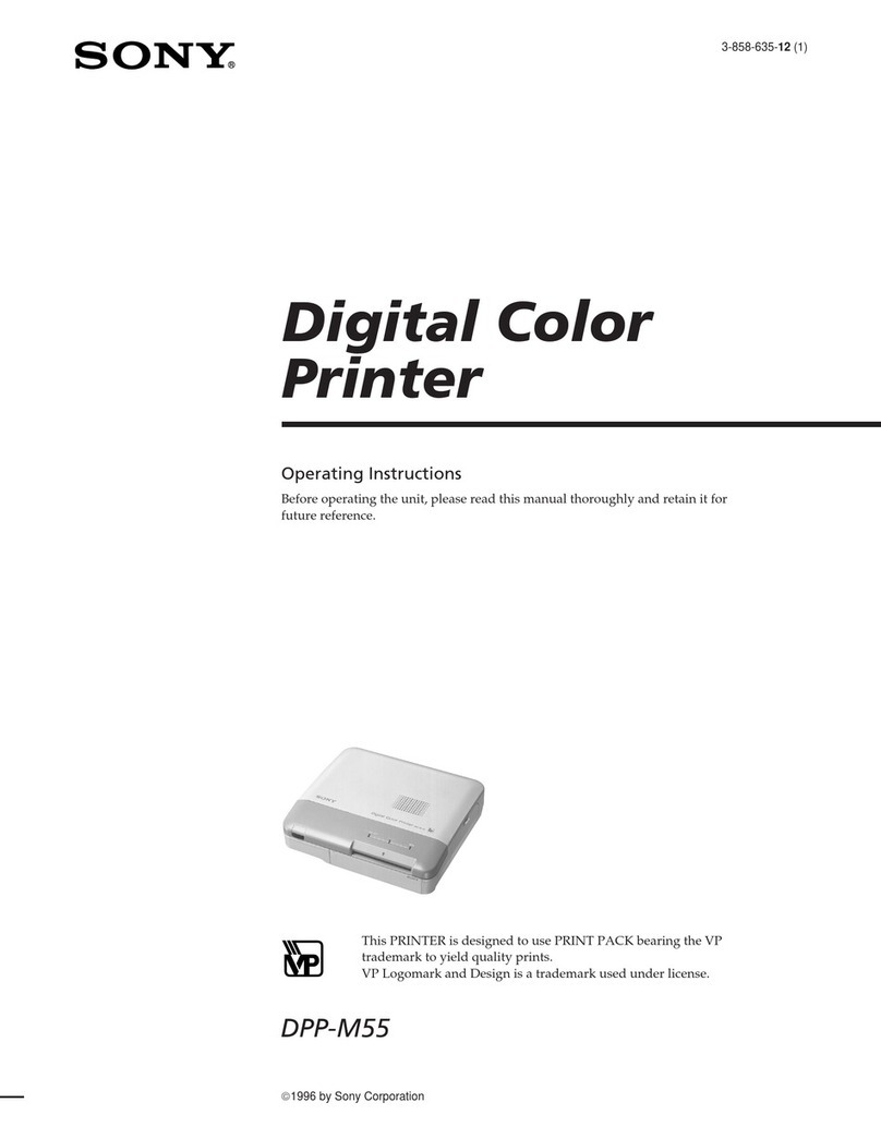 Sony DPP-M55 Marketing User manual Sony DPP-M55 Marketing User manual