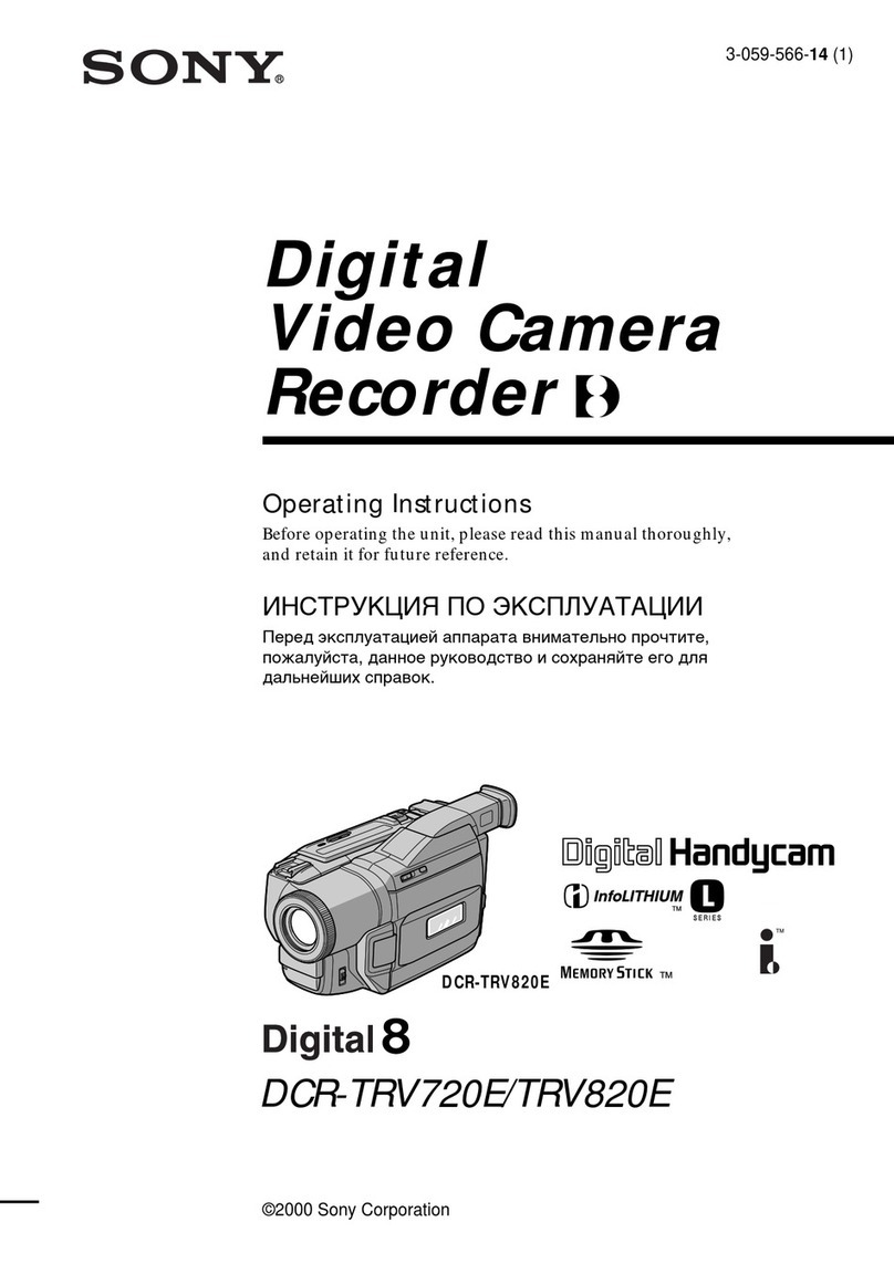 Sony D8 Digital Handycam DCR-TRV720E User manual
