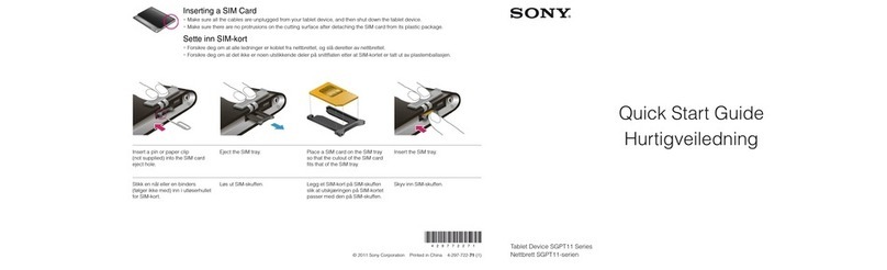Sony SGPT113NO/S User manual