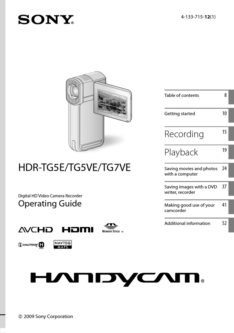 Sony Handycam HDR-TG5E User manual