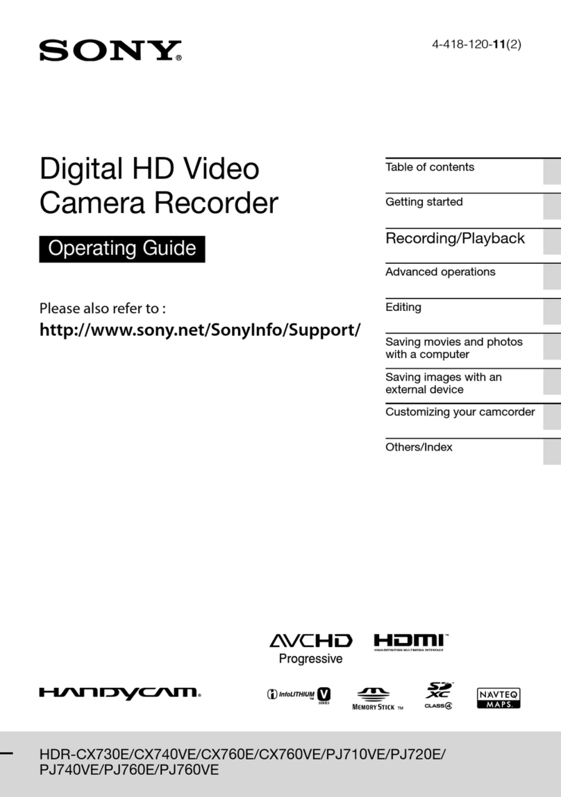 Sony Handycam HDR-CX740VE operating guide