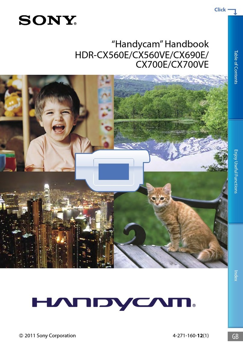 Sony Handycam HDR-CX560E Installation instructions manual
