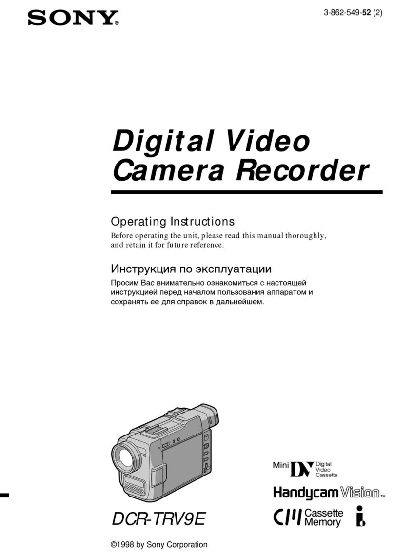 Sony Handycam Vision DCR-TRV9E User manual