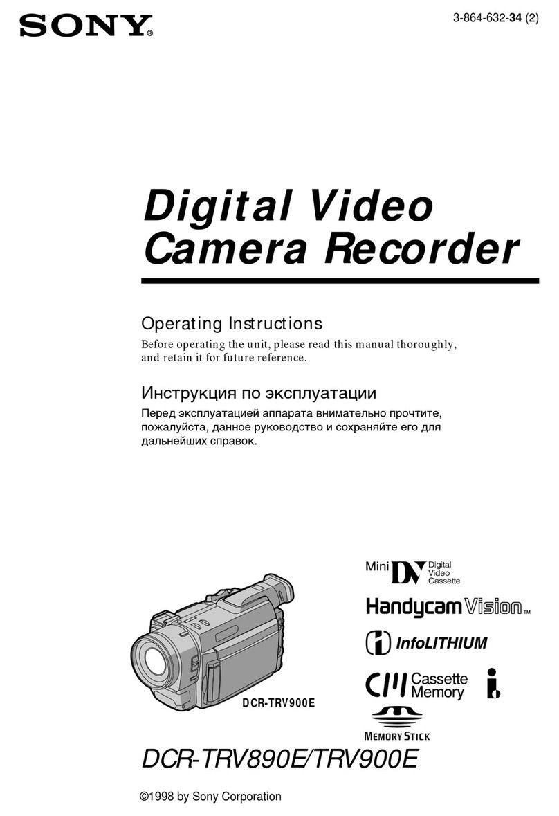 Sony Handycam Vision DCR-TRV890E operating instructions