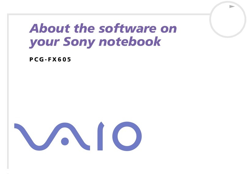 Sony Vaio PCG-FX605 Software manual