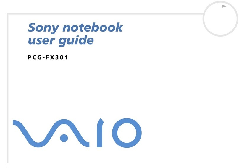 Sony VAIO PCG-FX301 user guide