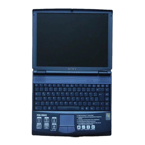 Sony Vaio PCG-FX501 Installation instructions manual