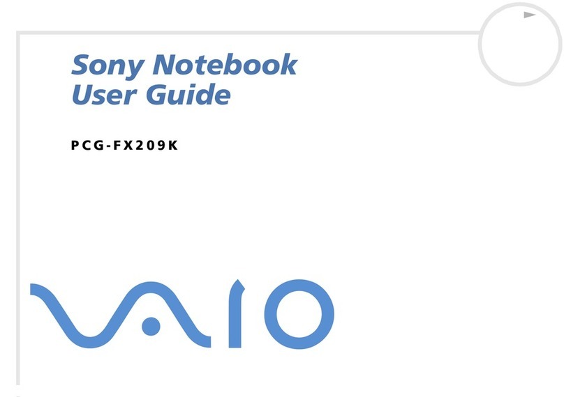 Sony VAIO PCG-FX209K user guide