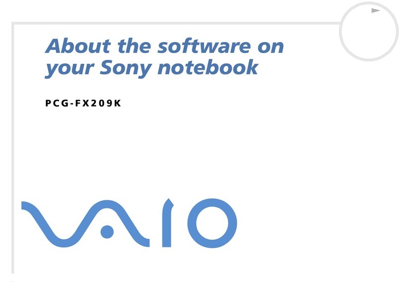 Sony VAIO PCG-FX209K Software manual