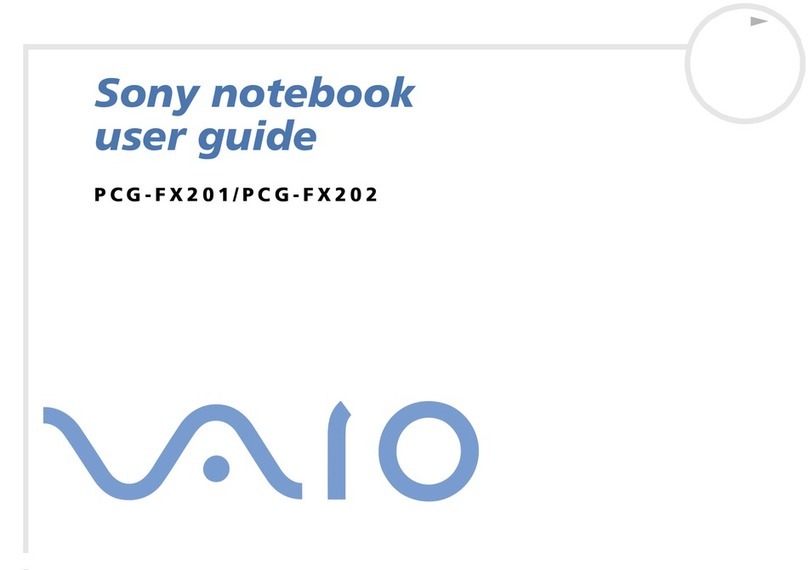 Sony VAIO PCG-FX201 user guide