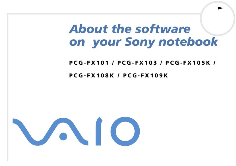 Sony VAIO PCG-FX101 Mounting instructions Sony VAIO PCG-FX101 Mounting instructions