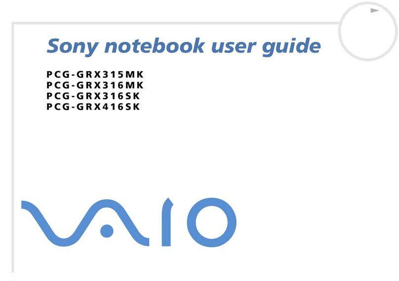 Sony VAIO PCG-GRX315MK instruction & operation manual