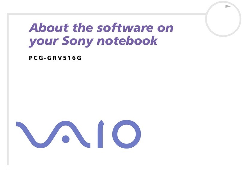 Sony VAIO PCG-GRV516G Software manual
