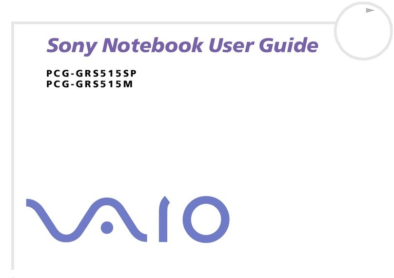 Sony VAIO PCG-GRS515M Installation instructions manual