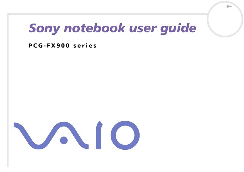 Sony Vaio PCG-FX902P instruction & operation manual
