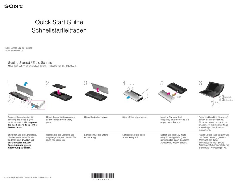 Sony SGPT212DE/S User manual