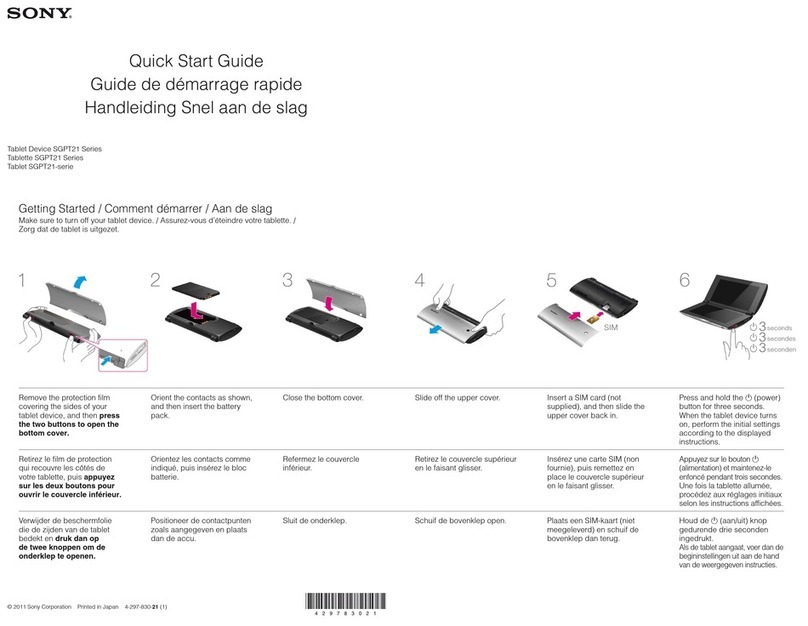 Sony SGPT211NL/S User manual