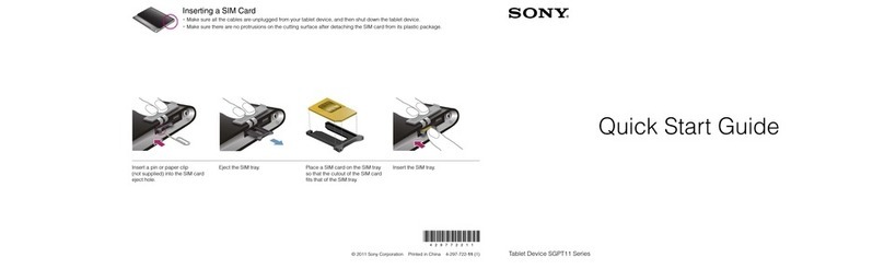 Sony SGPT11 Series User manual