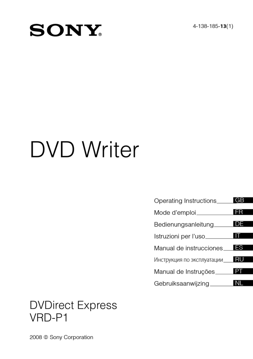 Sony DVDirect Express VRD-P1 User manual