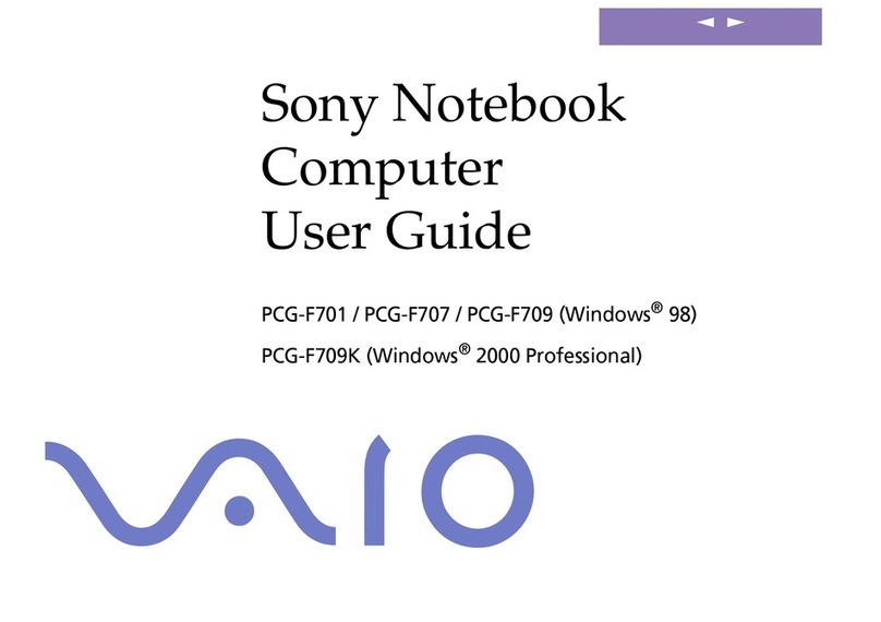 Sony VAIO PCG-F701 User manual