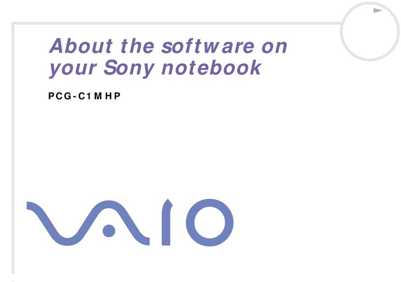 Sony Vaio PCG-C1MHP Software manual
