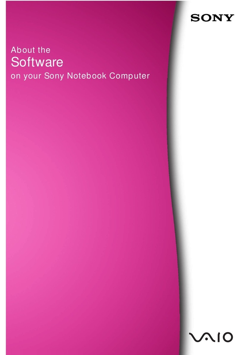 Sony Vaio PCG-C1F Software manual Sony Vaio PCG-C1F Software manual