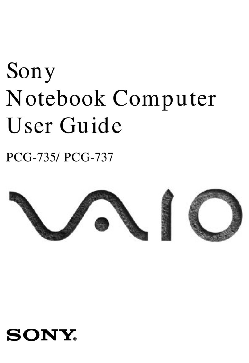 Sony VAIO PCG-735 User manual